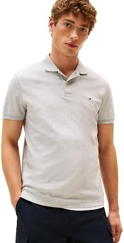 Tommy Hilfiger Mens Short Sleeve Casual Polo Shirts in Regular Fit with Liquid Cotton