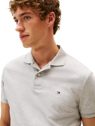 Tommy Hilfiger Mens Short Sleeve Casual Polo Shirts in Regular Fit with Liquid Cotton