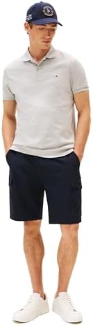 Tommy Hilfiger Mens Short Sleeve Casual Polo Shirts in Regular Fit with Liquid Cotton