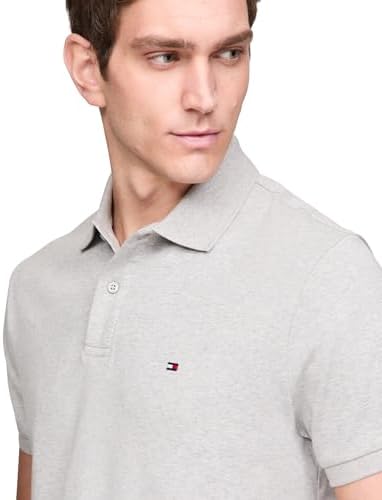 Tommy Hilfiger Mens Short Sleeve Casual Polo Shirts in Regular Fit with Liquid Cotton