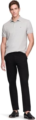 Tommy Hilfiger Mens Short Sleeve Casual Polo Shirts in Regular Fit with Liquid Cotton