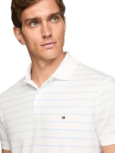 Tommy Hilfiger Mens Short Sleeve Casual Polo Shirts in Regular Fit with Liquid Cotton