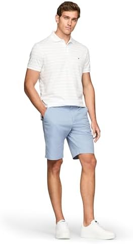 Tommy Hilfiger Mens Short Sleeve Casual Polo Shirts in Regular Fit with Liquid Cotton