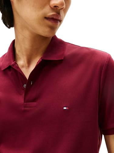 Tommy Hilfiger Mens Short Sleeve Casual Polo Shirts in Regular Fit with Liquid Cotton