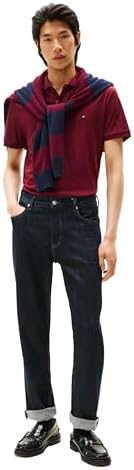 Tommy Hilfiger Mens Short Sleeve Casual Polo Shirts in Regular Fit with Liquid Cotton