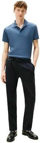 Tommy Hilfiger Mens Short Sleeve Casual Polo Shirts in Regular Fit with Liquid Cotton