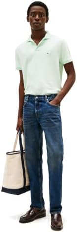 Tommy Hilfiger Mens Short Sleeve Casual Polo Shirts in Regular Fit with Liquid Cotton