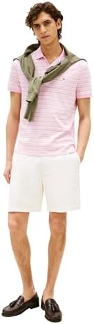 Tommy Hilfiger Mens Short Sleeve Casual Polo Shirts in Regular Fit with Liquid Cotton