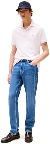 Tommy Hilfiger Mens Short Sleeve Casual Polo Shirts in Regular Fit with Liquid Cotton