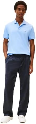 Tommy Hilfiger Mens Short Sleeve Casual Polo Shirts in Regular Fit with Liquid Cotton