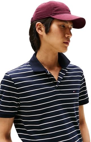 Tommy Hilfiger Mens Short Sleeve Casual Polo Shirts in Regular Fit with Liquid Cotton