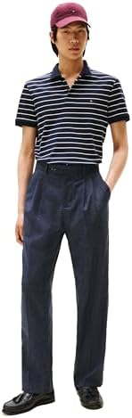 Tommy Hilfiger Mens Short Sleeve Casual Polo Shirts in Regular Fit with Liquid Cotton