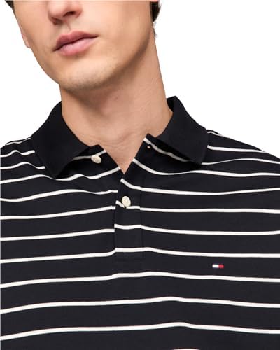 Tommy Hilfiger Mens Short Sleeve Casual Polo Shirts in Regular Fit with Liquid Cotton