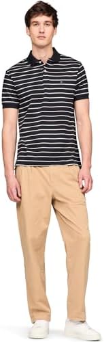 Tommy Hilfiger Mens Short Sleeve Casual Polo Shirts in Regular Fit with Liquid Cotton