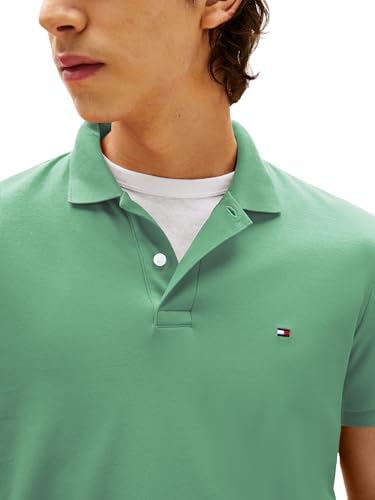 Tommy Hilfiger Mens Short Sleeve Casual Polo Shirts in Regular Fit with Liquid Cotton