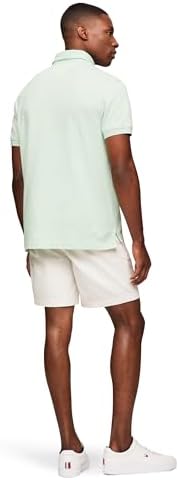 talla m - Tommy Hilfiger - Camisas polo de manga corta para hombre con calce clásico, elásticas y de algodón piqué orgánico