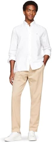 Tommy Hilfiger Mens Long Sleeve Oxford Shirts in Regular Fit  Mens Button Down Shirts  Also Available in Big and Tall