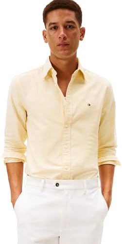 Tommy Hilfiger Mens Long Sleeve Oxford Shirts in Regular Fit  Mens Button Down Shirts  Also Available in Big and Tall