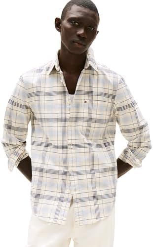 Tommy Hilfiger Mens Long Sleeve Oxford Shirts in Regular Fit  Mens Button Down Shirts  Also Available in Big and Tall