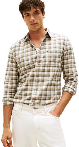 Tommy Hilfiger Mens Long Sleeve Oxford Shirts in Regular Fit  Mens Button Down Shirts  Also Available in Big and Tall