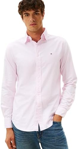 Tommy Hilfiger Mens Long Sleeve Oxford Shirts in Regular Fit  Mens Button Down Shirts  Also Available in Big and Tall
