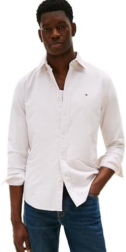 Tommy Hilfiger Mens Long Sleeve Oxford Shirts in Regular Fit  Mens Button Down Shirts  Also Available in Big and Tall