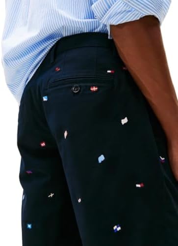 Tommy Hilfiger Mens Casual Cotton Shorts 9 Inch with Stretch  Also Available in Big and Tall