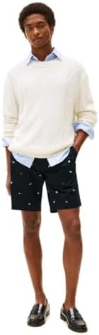 Tommy Hilfiger Mens Casual Cotton Shorts 9 Inch with Stretch  Also Available in Big and Tall
