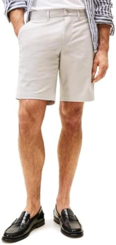 Tommy Hilfiger Mens Casual Cotton Shorts 9 Inch with Stretch  Also Available in Big and Tall