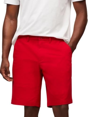 Tommy Hilfiger Mens Casual Cotton Shorts 9 Inch with Stretch  Also Available in Big and Tall