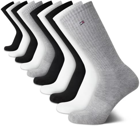 Tommy Hilfiger Mens Athletic Cushioned Crew Socks  10 Pack 
