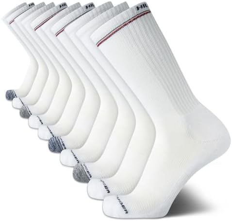 Tommy Hilfiger Mens Athletic Cushioned Crew Socks  10 Pack 