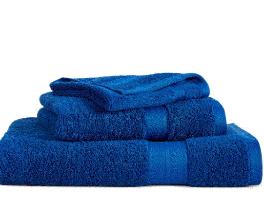 Tommy Hilfiger Modern American Solid Cotton Bath Towel  30" X 54"   Bright Blue