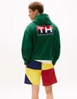 Tommy Hilfiger Sailing Gear Archive Hoodie Mens L Green Vintage Nautical Logo