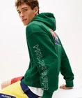 Tommy Hilfiger Sailing Gear Archive Hoodie Mens L Green Vintage Nautical Logo