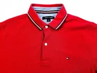 Tommy Hilfiger Size Medium Men s Red Embroideed Chest Logo Short Sleeve Polo