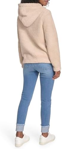 Tommy Hilfiger womens Zipper Hoodie Sherpa Fuzzy Jacket