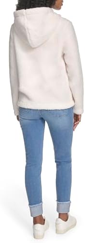 Tommy Hilfiger womens Zipper Hoodie Sherpa Fuzzy Jacket