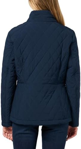 Tommy Hilfiger womens Brass Hardware Transitional Barn Jacket Quilted Coat