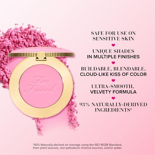 Too Faced Cloud Crush Blurring Blush   Velvety  Blendable  High Pigment Powder Blush for Cheeks  0 17 Ounce