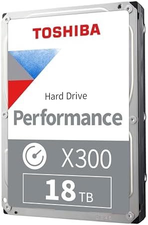 Toshiba X300 12TB Performance & Gaming 3 5 Inch Internal Hard Drive   CMR SATA 6 GB/s 7200 RPM 512 MB Cache   HDWR51CXZSTA