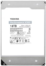 Toshiba X300 12TB Performance & Gaming 3 5 Inch Internal Hard Drive   CMR SATA 6 GB/s 7200 RPM 512 MB Cache   HDWR51CXZSTA