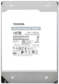Toshiba X300 12TB Performance & Gaming 3 5 Inch Internal Hard Drive   CMR SATA 6 GB/s 7200 RPM 512 MB Cache   HDWR51CXZSTA
