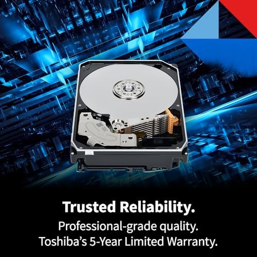 Toshiba X300 12TB Performance & Gaming 3 5 Inch Internal Hard Drive   CMR SATA 6 GB/s 7200 RPM 512 MB Cache   HDWR51CXZSTA