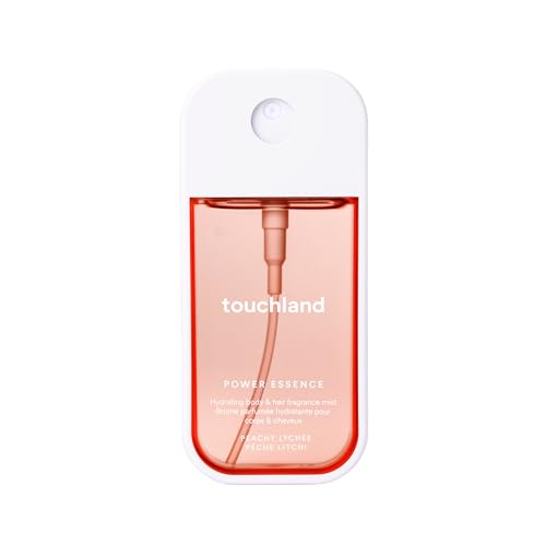 Touchland Hydrating Body & Hair Fragrance Mist  Peachy Lychee  2 FL  OZ  Travel Size Body Spray