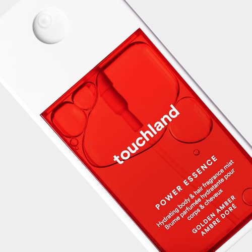 Touchland Hydrating Body & Hair Fragrance Mist  Golden Amber  2 FL  OZ  Travel Size Body Spray