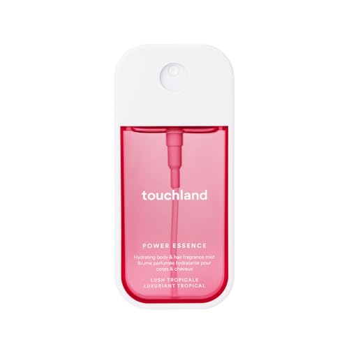 Touchland Hydrating Body & Hair Fragrance Mist  Golden Amber  2 FL  OZ  Travel Size Body Spray