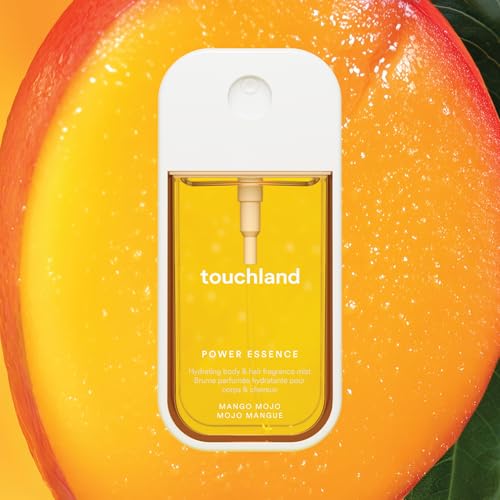 Touchland TROPICAL PARADISE SET  Power Mist Hydrating Hand Sanitizer Spray   Mango  Beach Coco  Watermelon  1 FL  OZ     Mango Mojo Body & Hair Fragrance Mist  2 FL  OZ   Travel Size Set