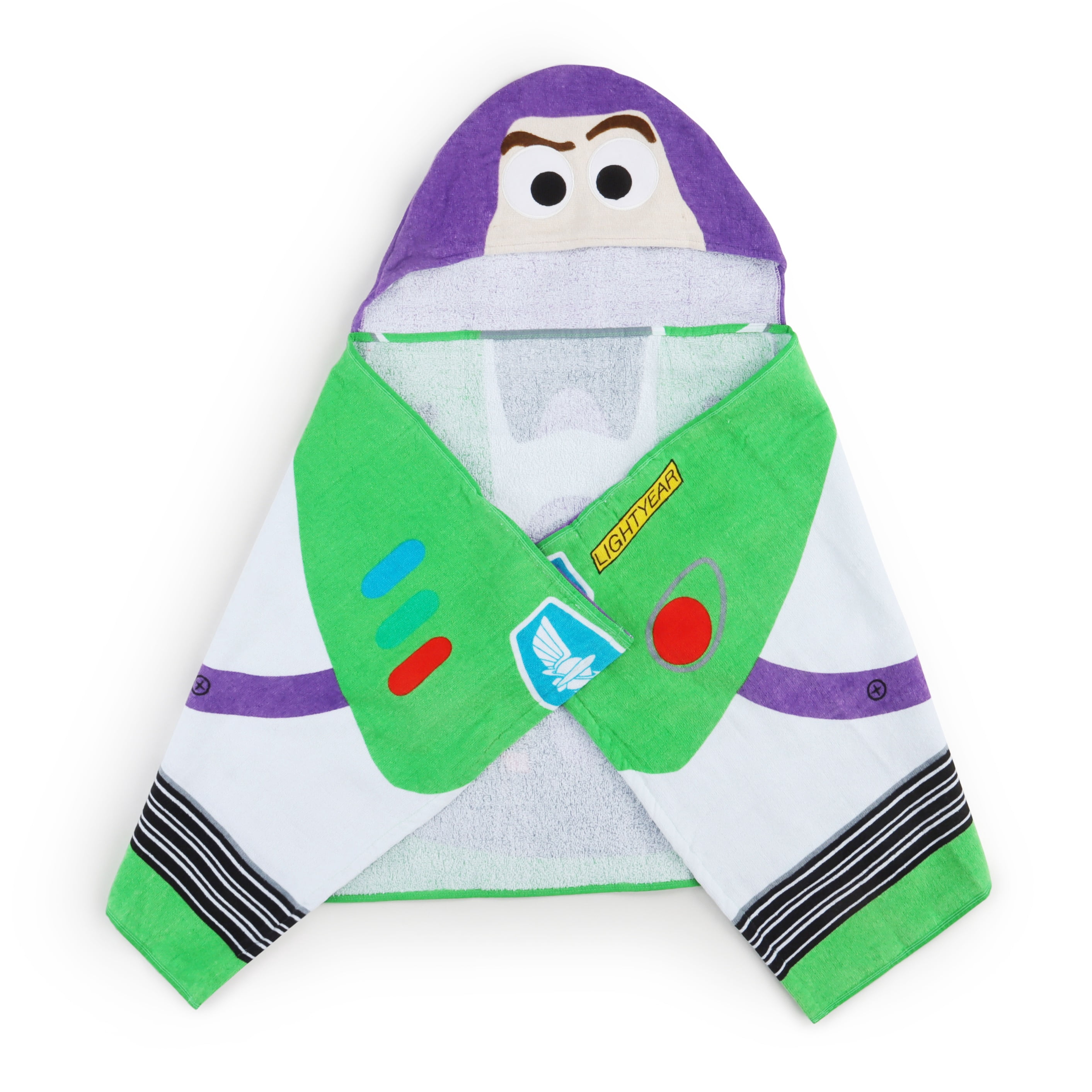 Toy Story Kids Hooded Towel  Buzz Lightyear  Cotton  22" x 51"  Disney