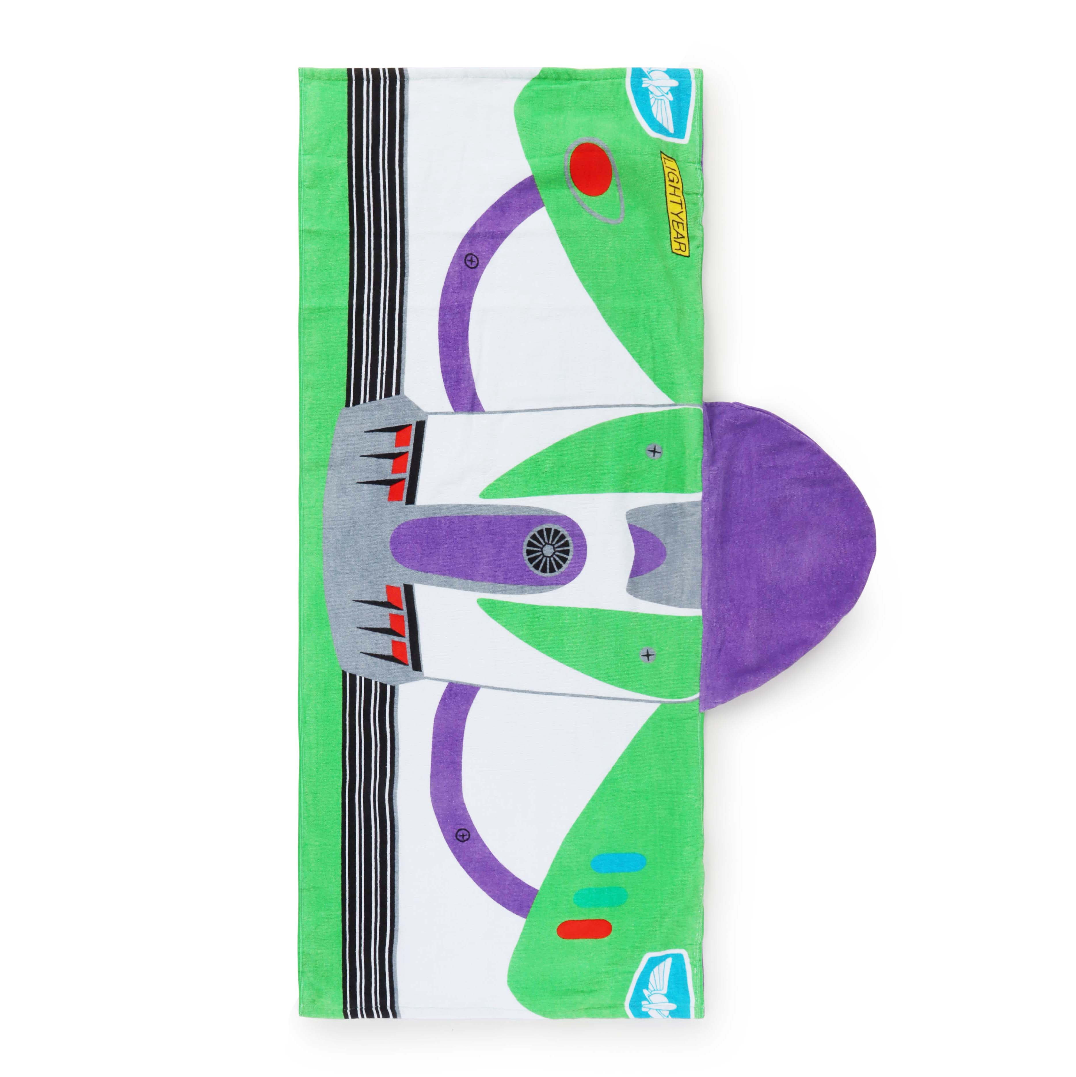 Toy Story Kids Hooded Towel  Buzz Lightyear  Cotton  22" x 51"  Disney